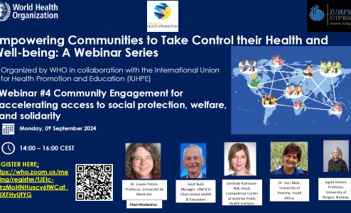 Webinar: Community Engagement for Accelerating Access to Social Protection, Welfare, and Solidarity – 9 September 2024