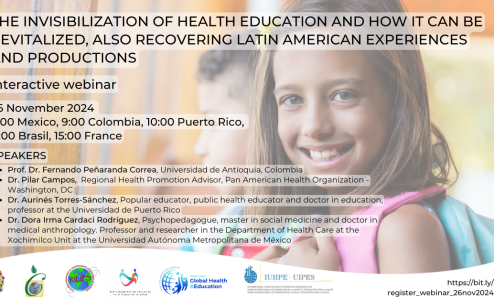 26 November 2024 – The invisibilization of health education and how it can be revitalized, also recovering Latin American experiences and productions.