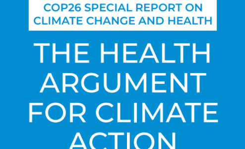 Publication: COP26 special report on climate change and health: the health argument for climate action
