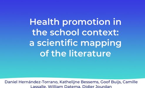 Article on mapping research literature health promotion in schools