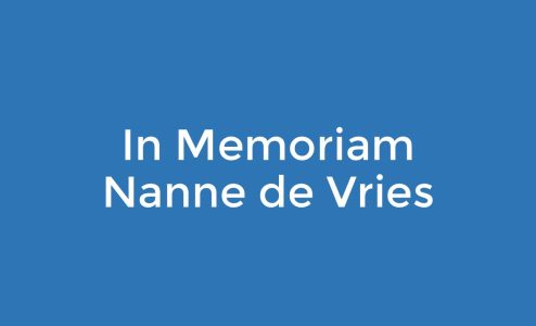 In memory of Nanne de Vries
