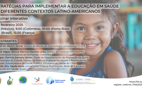 11 de fevereiro de 2025 – Estratégias para implementar a educação em saúde em diferentes contextos na América Latina