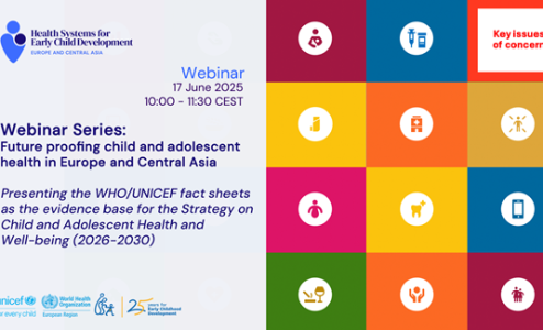 Recording available first webinar in series on future-proofing child and adolescent health in Europe and Central Asia 