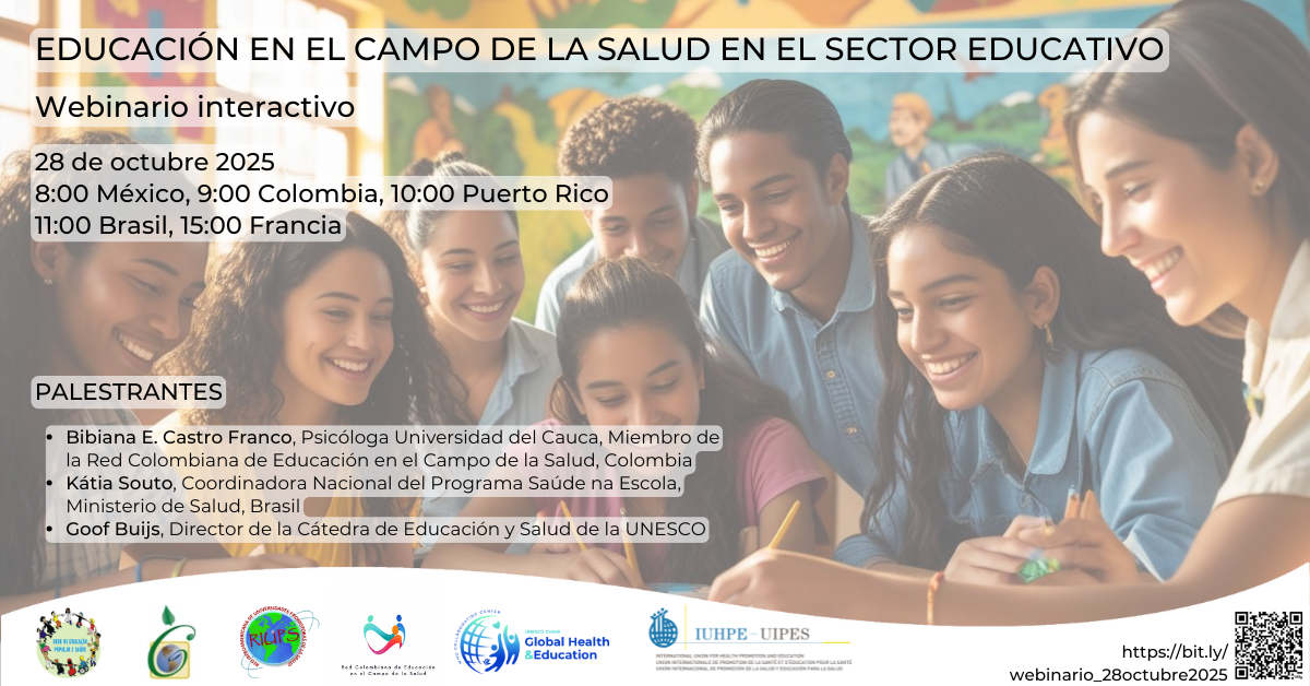 28 de octubre 2025 – Educación en el campo de la salud en el sector ...