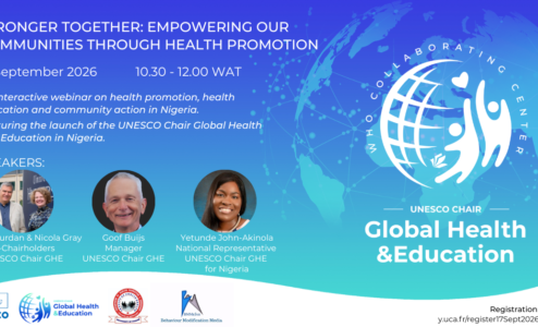 Nigerian launch event UNESCO Chair on Global Health & Education – resources available